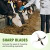 Household Farming Grass Shredder Knife Blades,12mm Hole Diameter with 12 Mounting Holes, Improves Grass Shredding and Chopping Efficiency (12 Kits)