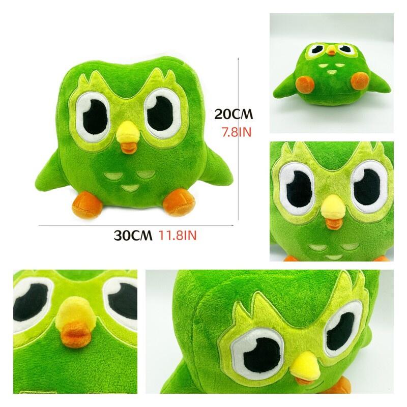 Duolingo 10 Year Anniversary Collectible Plush Toy Green Owl Kids Gift