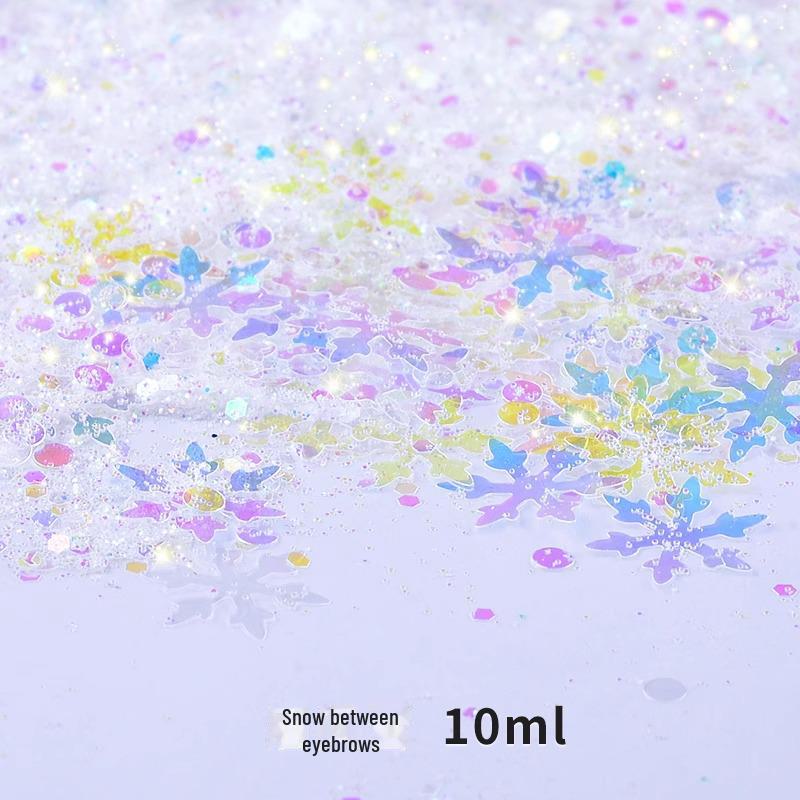 Dreamy Summer Glitter Mix: Hexagonal Sequins, Laser, and Fine Glitter In DIY Hemp Material.