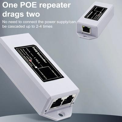 PoE Extender Ethernet Repeater IEEE802.3af/at Extender 3 1-вход 2-выход PoE 100/1000 Мбит/с портовый коммутатор PoE