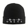 2026 Bad Omens Дизайнерская вязаная шапка-бини Осенне-зимняя шапка Теплая повседневная кепка Мужчины Женщины