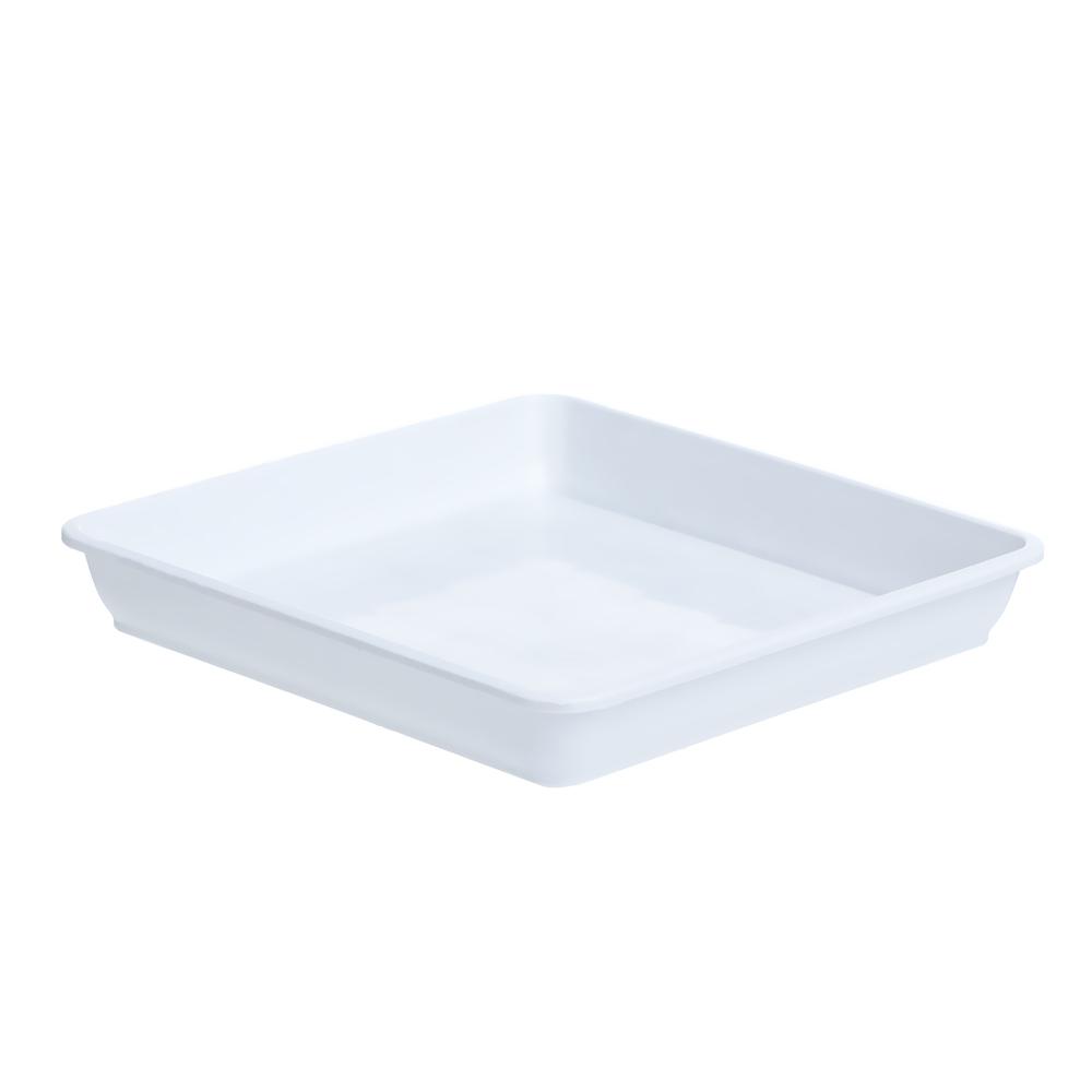 1Pcs Garden Flower Pot Square Plastic Tray Saucers Indoor Outdoor Plant Saucer Drip Trays