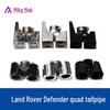 Черные насадки на выхлопную трубу из нержавеющей стали Quad для Land Rover Defender 20-24 90/110