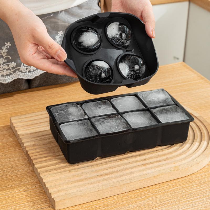 Silicone Large Ice Cube Mold Easy Release Food Grade Reusable Non-Stick for Cold Drinks Gift for Bar Lovers