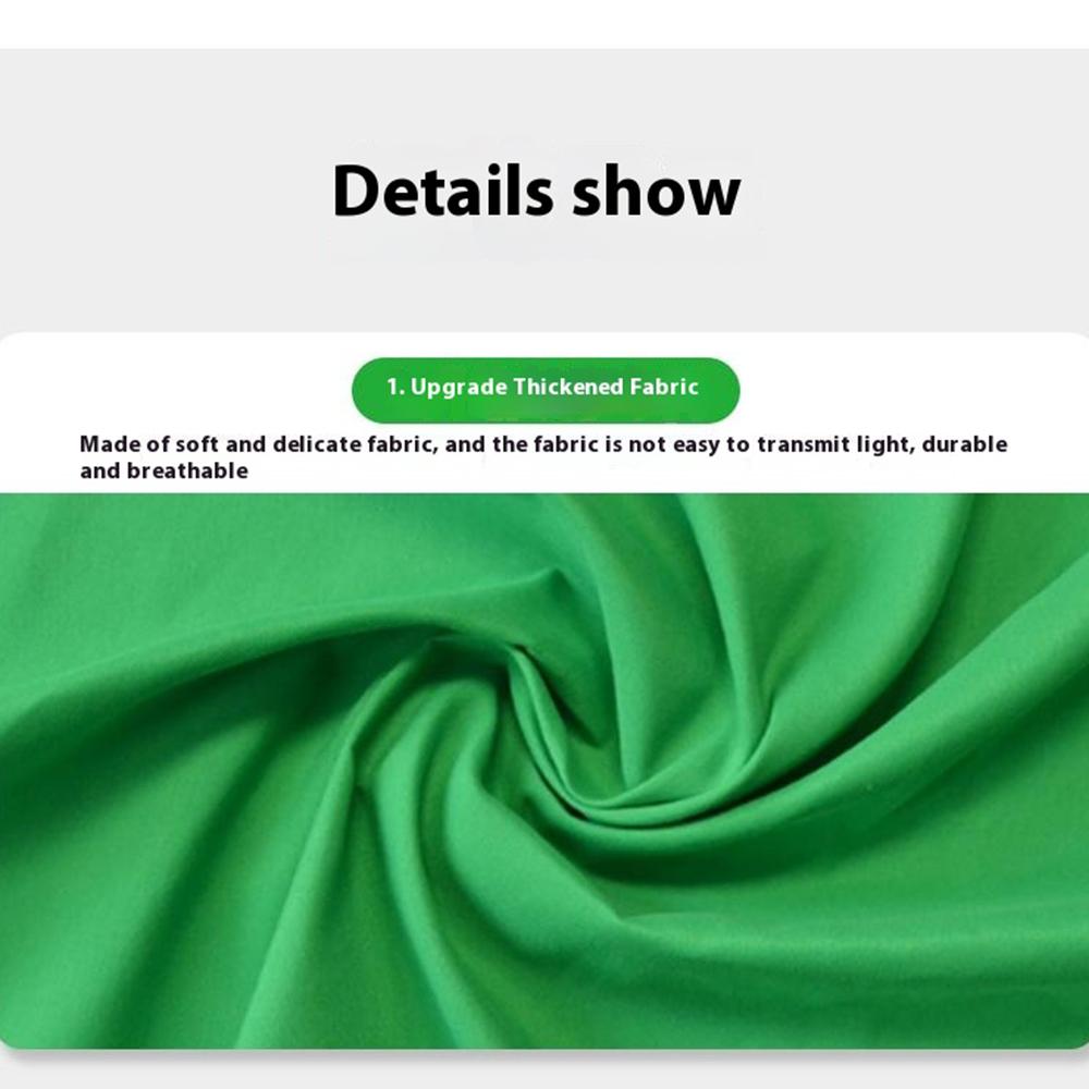 3 x 5m Photography Backdrop Set with 4 Clips Polyester Background Screen for Studio/Live Streaming