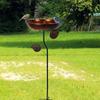 Bird Bath Bowl Birdbath Decorative Tray Stylish Feeder with Garden Stake Birdfeeder for