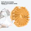 2шт силиконовая щетка для ванны с мягкой щетиной, массажная очищающая щетка для тела, противоскользящая ручка, щетка для тела