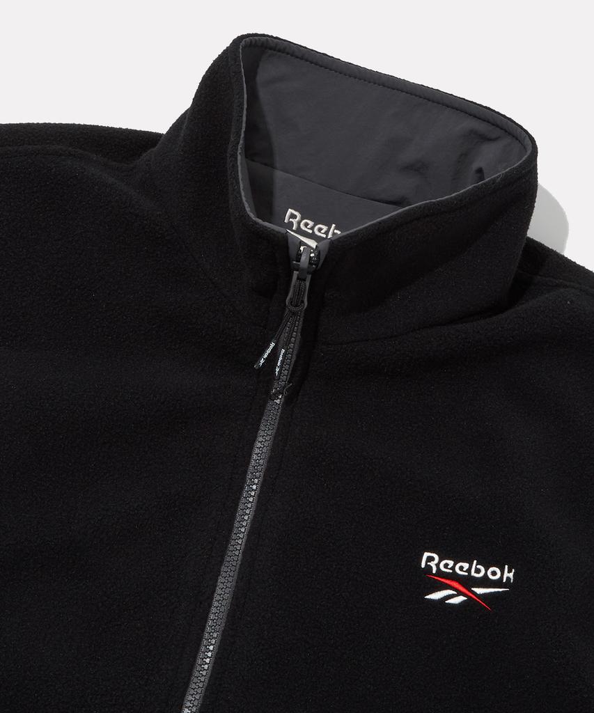 Reebok Fleece Reversible Jacket - Black:Charcoal