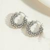 Silver Color Bead Pendant Earrings Metal Drop Dangle Earring  Women Accessories