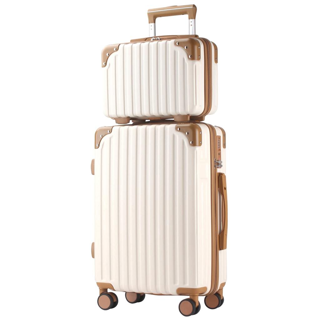 Parent and Child Carry Carry Large TSA 360 Degree Double Business 1 Night 2 2 Nights 3 M Size 9L Beige [Rio] Suitcase, Set, Case, Bag, Carry-on,