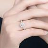 Women Classic Luxury Zircon Ring Charms Wedding Rings Engagement Rings Jewelry Gift Size 6-10 AVE