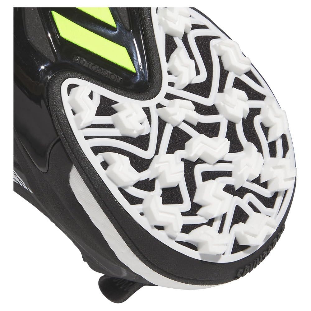 Обувь для гольфа Code Chaos 25 Core Lemon cm 2E [Adidas Golf] Мужская черная/Обувь белая/Lucid 29.0