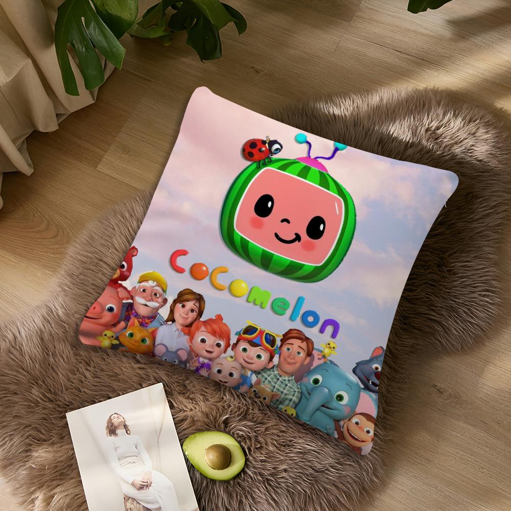Cartoon Cute C-Cocomelons Baby Pillow Case Living Room Home Sofa Office Shop Cover Printing Comfort Decoration Nordic Simplicity