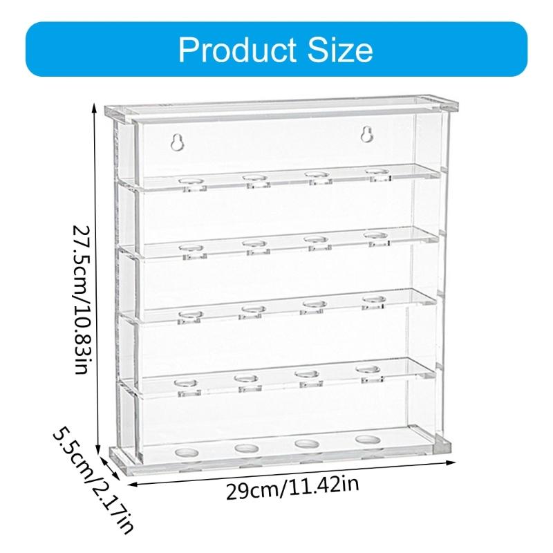 Golfs Display Case, Wall Mounted Acrylic Golfs Display Rack Clear Golfs Display Cabinet Golfs Display Stand for Golfs