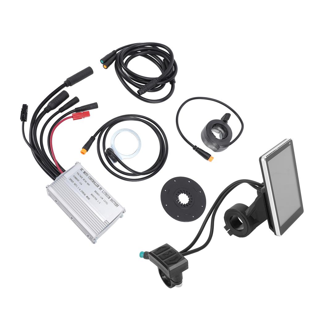 Electric Scooter Conversion Kit Water Resistant 15A Controller LCD Display Panel Pedal Assist Sensor Thumb Throttle 1