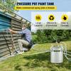 Commercial Paint Pressure Tank 2.5 Gallons Pressure Pot Tank 10L Pressure Paint Pot Feed Spray Gun 1.5mm Nozzle Paint Sprayer for 10L Capacity