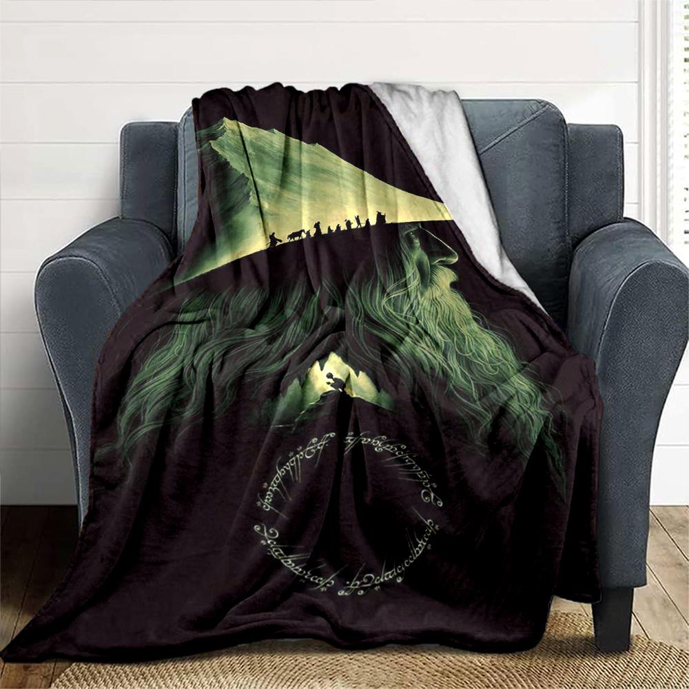Lord Rings Blanket Durable Comfort Perfect for Livingroom Office Chair Couch Four Seasons Multipurpose Modern