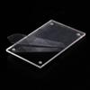 Heizi Card Display Case, L-Shaped, Set of 2, for Trading Postcards, Acrylic Frame, Screw-Down Magnet (Clear, Horizontal, A7 Trading Card Size)