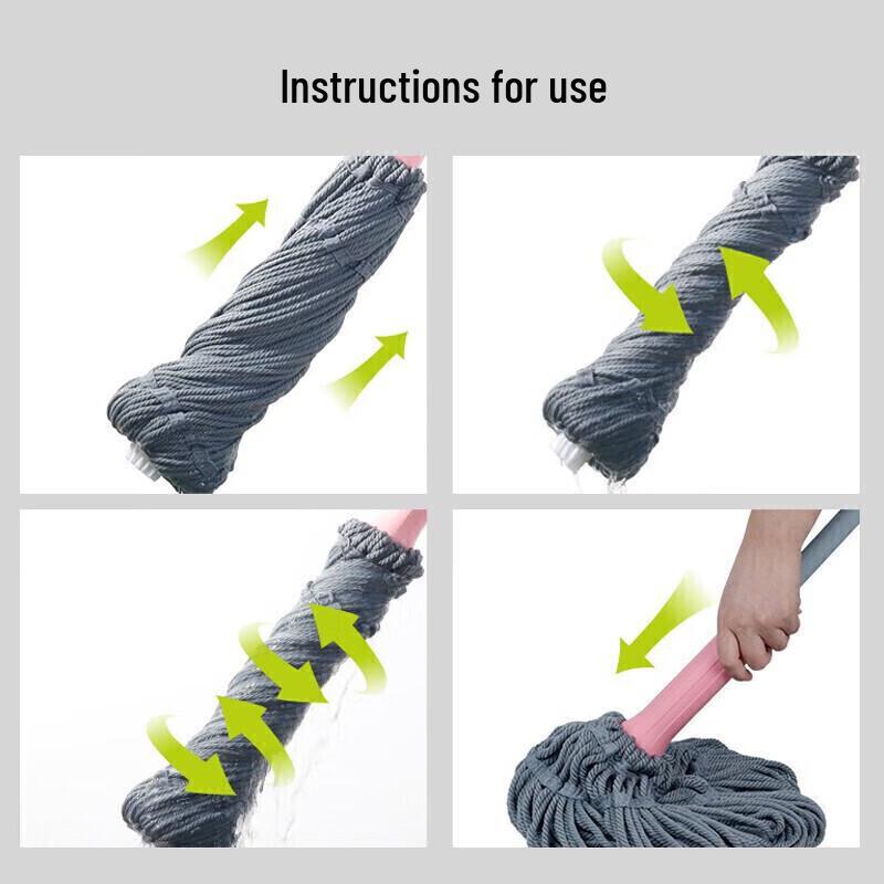 Chahua 4713 Self-Wringing Rotating Mop