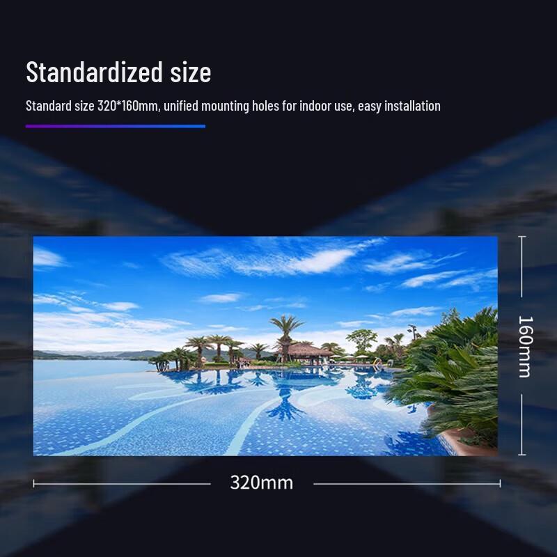 QIANGLI Q1.5H Indoor Full Color LED Display CN plug (adapter included)
