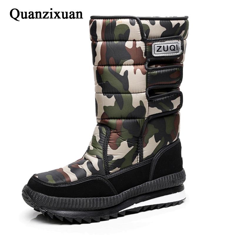 New Men Snow Boots Waterproof Men Ankle Boots Winter Outdoor Fur Warm Mans Boot Work Shoes Men Shoes Winter Boots Male