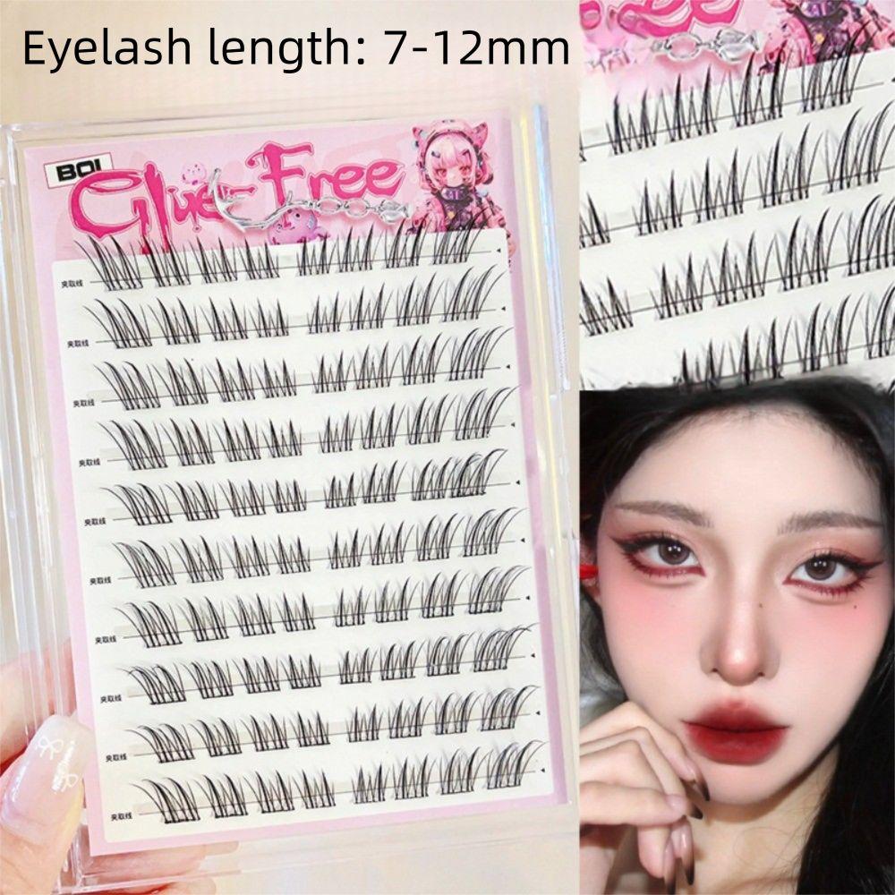 Корейский стиль Кошачий глаз Накладные ресницы Комический глаз Пучковые ресницы Набор для наращивания ресниц Женщины