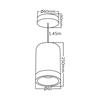 Suspension tube BETA noir GU10 câble 1.45m