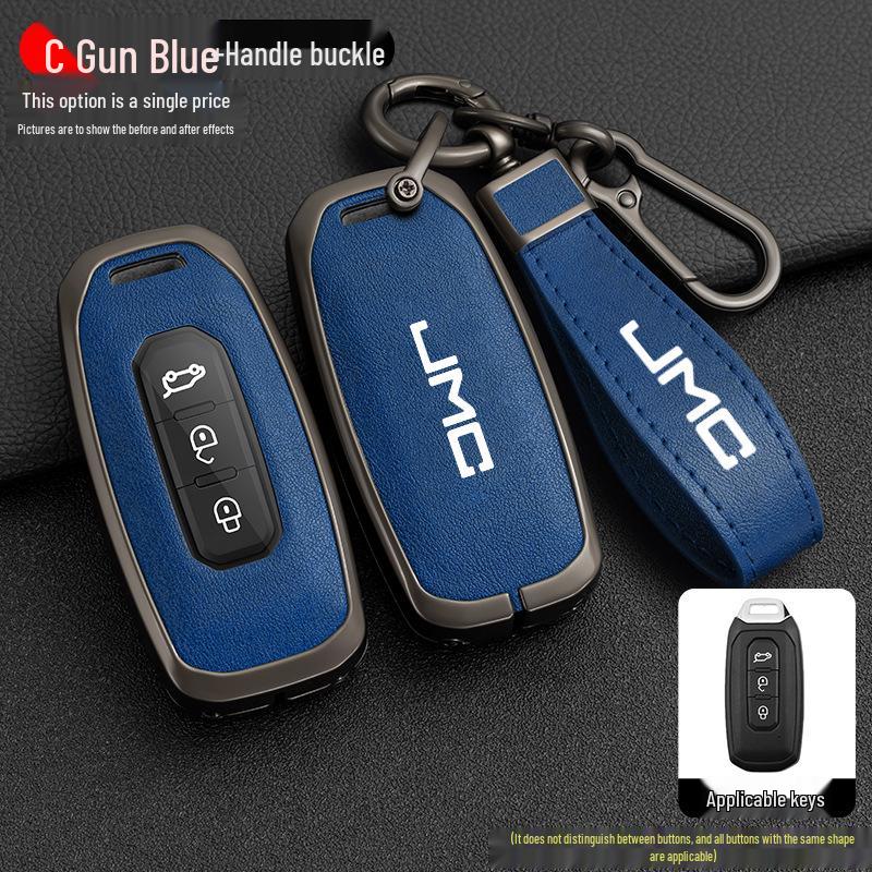 Jiangling Yuhu 7 Key Case: Fits Yusheng S350/S330, Transit, New Baodian - Metal Shell for Men