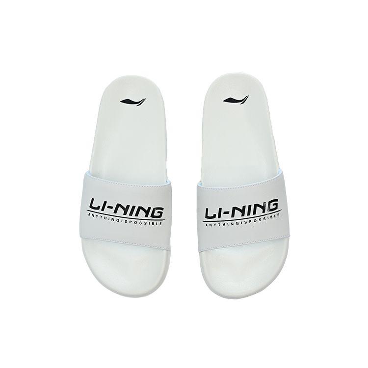 Li-Ning Простые спортивные сандалии с буквенным принтом, мужская обувь, белые ASDR005-1