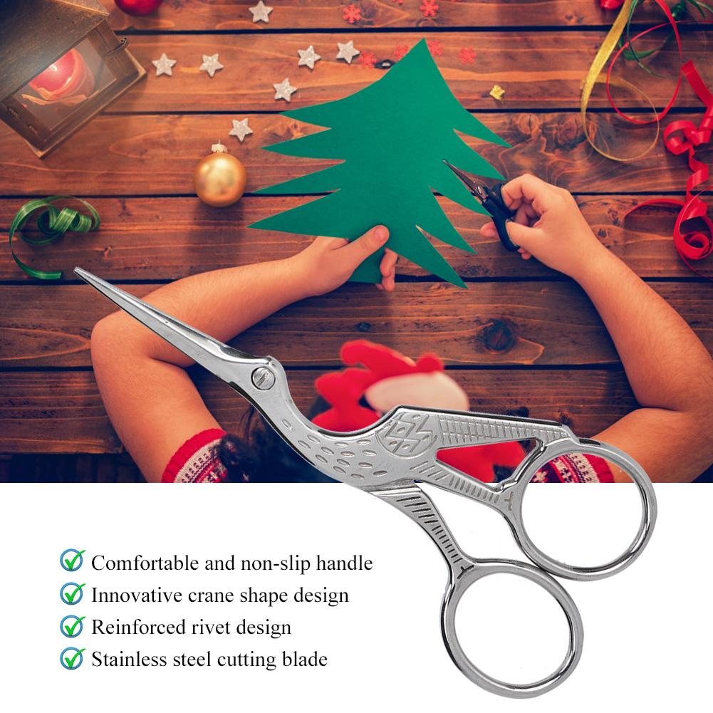 Нержавеющая сталь ретро-стиль крана ножницы для шитья портной ручной работы режущие ножницы серебро