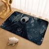 H-Hollow K-Knight Floor Mat Floor Mat Soft Flannel Non-Slip Door  Rug for Living Room