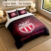 Bedding Set 1 Duvet Cover 2 Pillowcases Monaco FC Print Soft Bed Linen Bedroom Decor