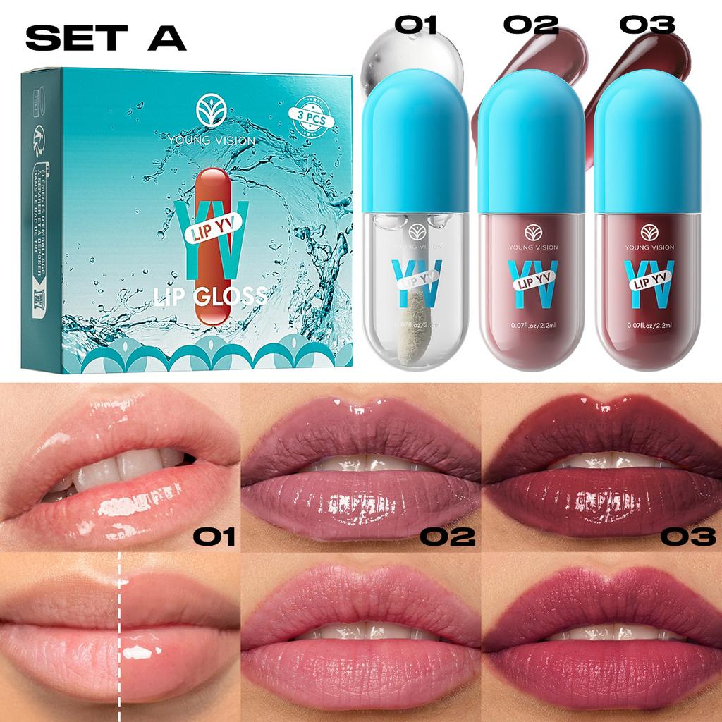 Набор из 3 цветов Авокадо Стойкий увлажняющий тинт для губ Легкий, нелипкий, не отпечатывающийся на кружке тинт для губ