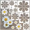 Small 3 3 Size Inches Easy To Clean Animal And Insect Patterns Flower Diy Hollow Painting Template Painting Tools Pet Decorative Template