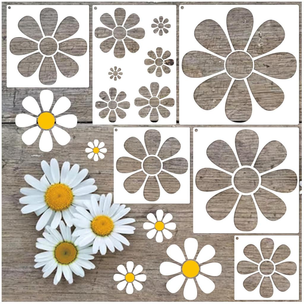 Small 3 3 Size Inches Easy To Clean Animal And Insect Patterns Flower Diy Hollow Painting Template Painting Tools Pet Decorative Template