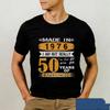 Смешные Сделано в 1976 году 50 лет Потрясающий Винтажный Футболка на 50-летие Мужская Повседневная Свободная Уличная Одежда Футболка Топ Одежда
