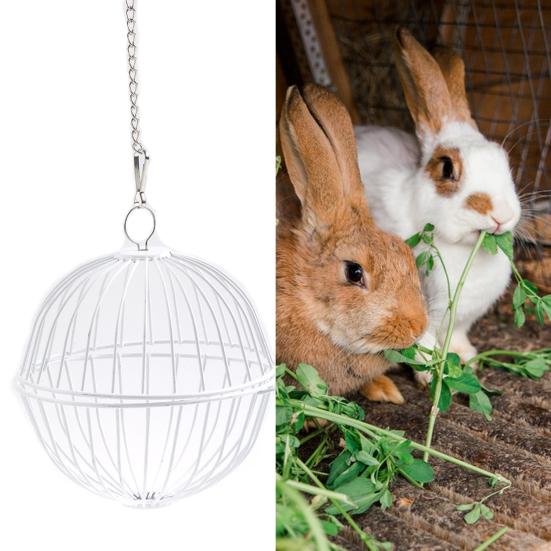 Подвесная кормушка для кур, хомяков, кроликов, мяч для лакомства, овощная гирлянда, держатель для фруктов и птицы с регулируемой высотой, цепь из нержавеющей стали, простая сборка