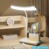 USB LED Table Lamp 3 Colors Eye Protection College Student Book Reading Lamp Night Light For Bedroom Bedside Learning Dormitory