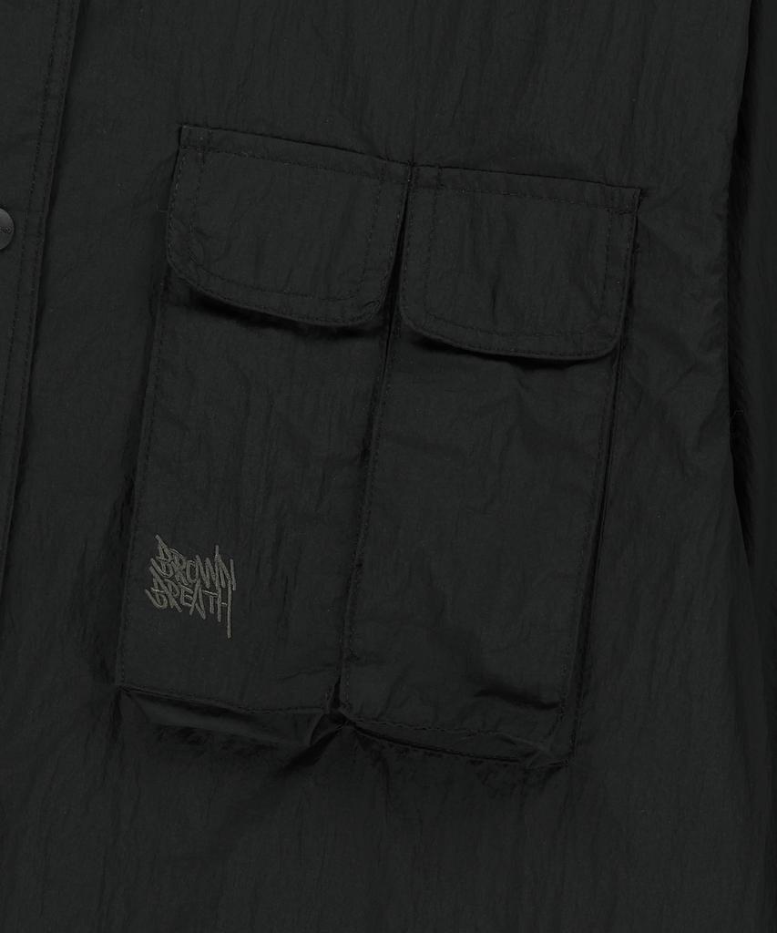 BROWNBREATH Multi Pocket Utility Shirts - Black