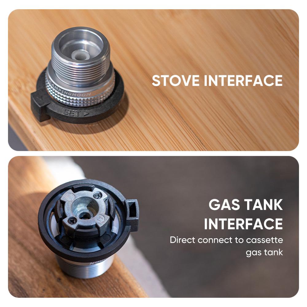 Переходник для баллона с пропаном Переходник для картриджа с пропаном Адаптер для подключения походной пропановой плиты к кассетному газу