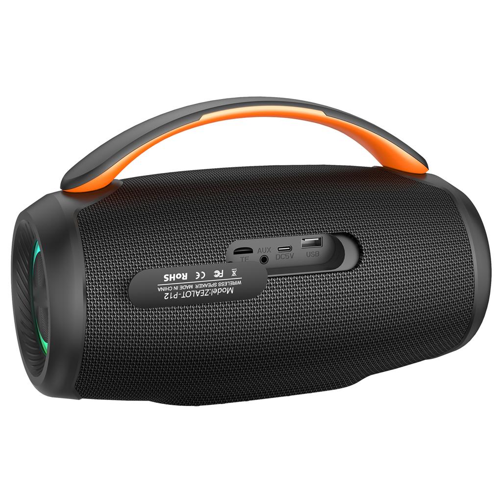 60W Portable BT Speaker, Powerful Subwoofer, 8000mAh Rechargeable Battery, RGB Lights, Deep Bass Sound Box, IPX6