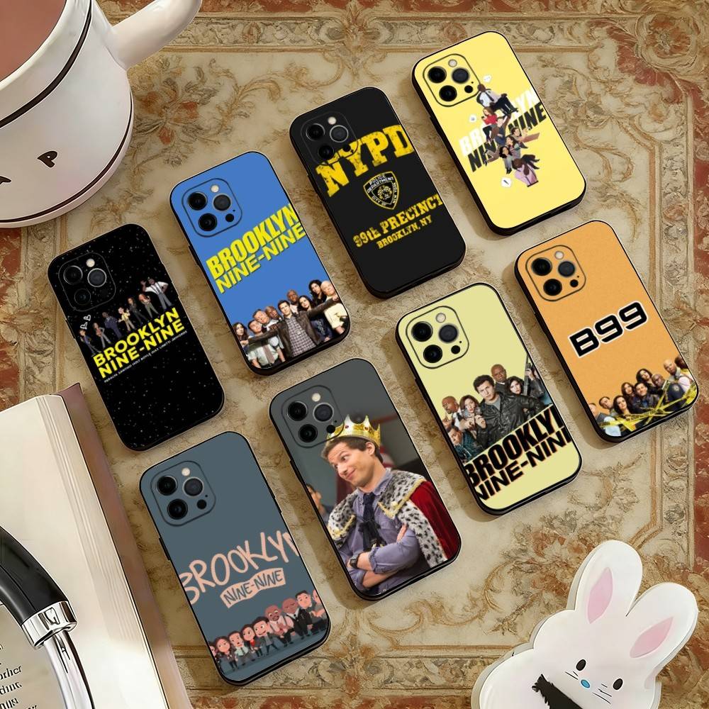 B-Brooklyn Nine 99 Phone Case For iPhone 17, 16,15,14,13,12,11 Plus,Pro Max, Others Soft Black Cover