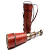 Brass Nautical Spyglass Telescope - 45 Cm, Collapsible, Leather Carved