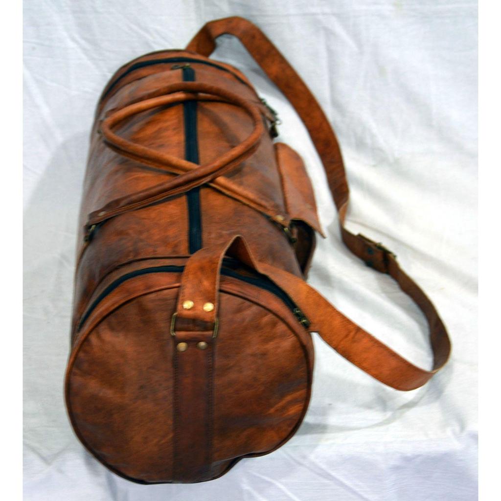 Винтажная кожаная ночная дорожная спортивная сумка для багажа ручной работы для мужчин на выходные