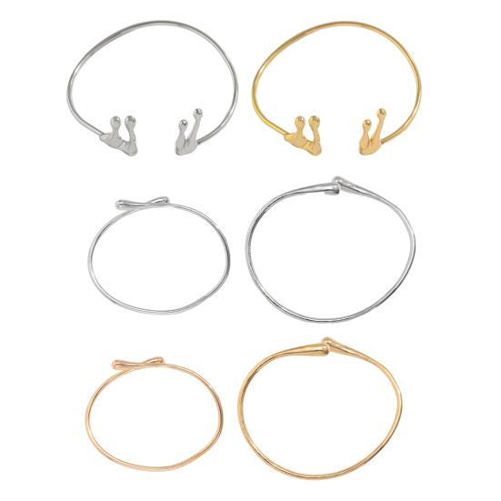 Women Arm Bracelet Liquid State Arm Cuff Adjustable Opening Design Bangle Retro Style Arm Jewelry Gift