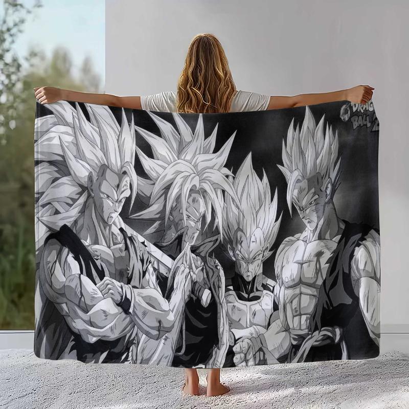 Аниме D-Dragon Ball Игра Мультфильм Фланелевое Одеяло, Ультра Мягкое Теплое Плюшевое Покрывало для Дома Спальни Кровати Дивана Офиса Кемпинга
