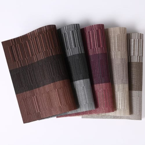 Set of 5 Placemats, Table Mats, Stylish, Nordic Design, Water-Repellent, Stain-Resistant, Washable, Easy To Clean, Non-Slip, Friction-Resistant, Heat-