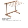 Collapsible Wooden Pasta Drying Rack 8 Arm Foldable Homemade Spaghetti Stand Quickly Set Up Dryer Noodle Hanger Kitchen Gadget