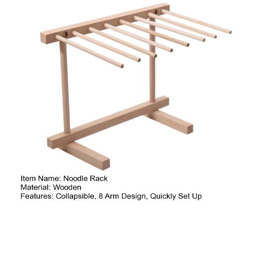 Collapsible Wooden Pasta Drying Rack 8 Arm Foldable Homemade Spaghetti Stand Quickly Set Up Dryer Noodle Hanger Kitchen Gadget