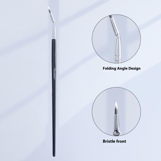 3Pcs/Set Eyelash Brush Comb Ergonomic Angle Scalloped Lashes Brush Separator Tool Portable Women Girls Eyelash Definer Mascara Applicator Brush